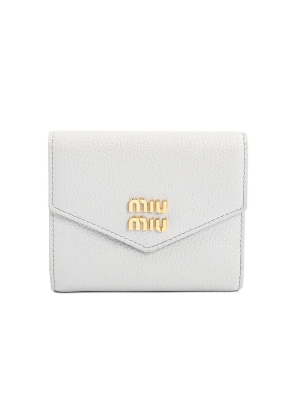 Miu Miu Compact Wallet Vitello Daino Leather